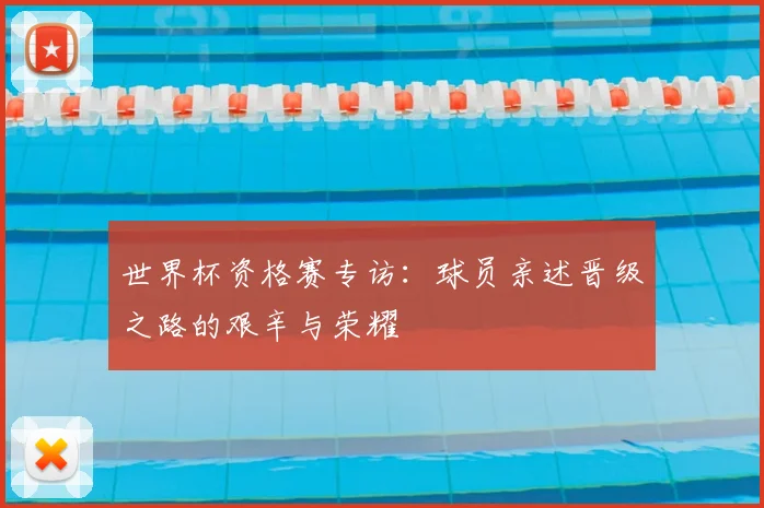 世界杯资格赛专访：球员亲述晋级之路的艰辛与荣耀
